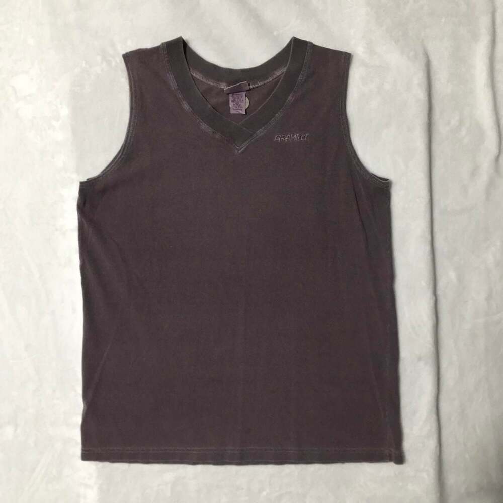 Gramicci Sleeveless V-Neck Tank Top Women's Large Plum